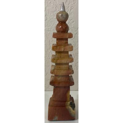 Vintage Stone Carved Pagoda Statue Tower Asia Asian Japan China