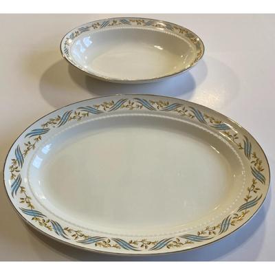 Harmony House Arlington Platter Serving Bowl Made USA By Hall China Dinnerware