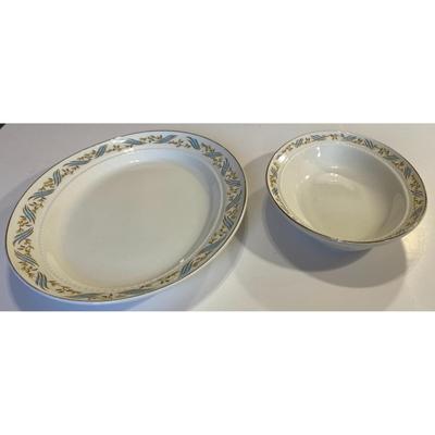 Harmony House Arlington Platter Serving Bowl Made USA By Hall China Dinnerware