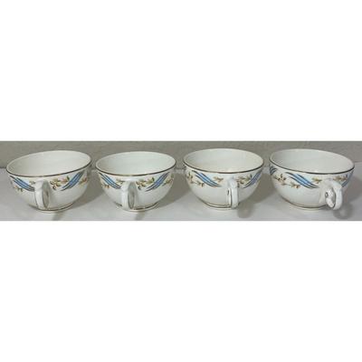 4 Harmony House Arlington Teacup & Saucer Sets Made In U.S.A. By Hall China