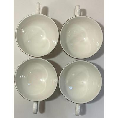 4 Harmony House Arlington Teacup & Saucer Sets Made In U.S.A. By Hall China