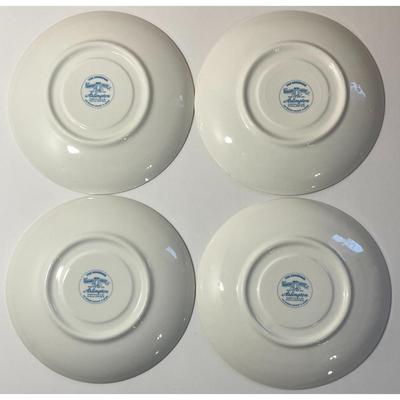 4 Harmony House Arlington Teacup & Saucer Sets Made In U.S.A. By Hall China