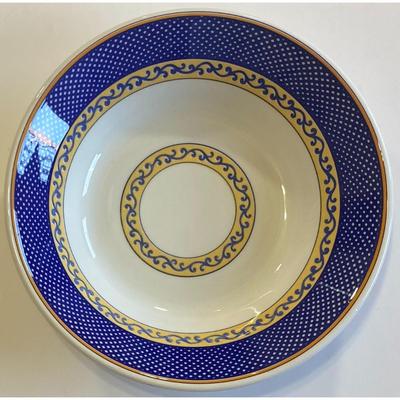 Noble Excellence Venetian Scroll Large Ceramic Serving Bowl Made In Italy - B