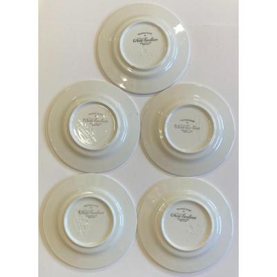 5 Noble Excellence Venetian Scroll Ceramic Salad Plates Made In Italy