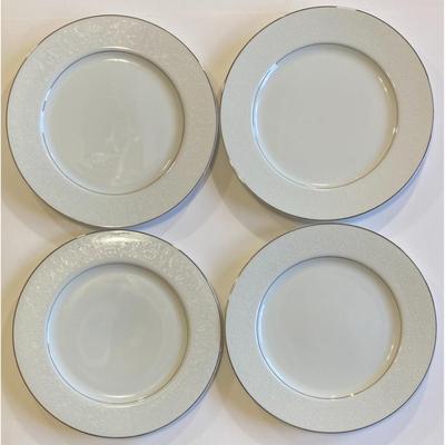 4 International Silver Wakefield Dinner Plates Japan Mid-Century Modern MCM - A