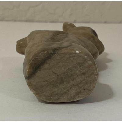 Vintage Gray Stone Deer Figurine