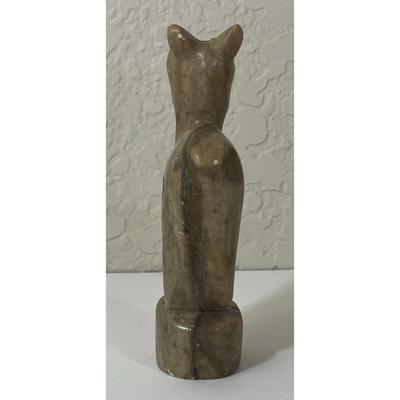 Vintage Gray Stone Deer Figurine