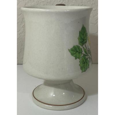 Vintage Coltsfoot Flower Foote Mug Horsehoof, Coughwort, Bull's foot, Foalswort