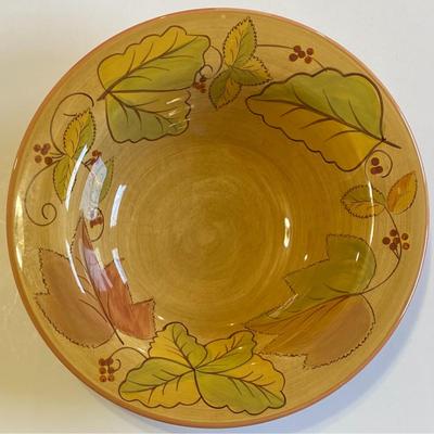 3 Los Angeles Pottery Laurie Gates Design Bowls (MPN = 30) Leaf Leaves Autumn