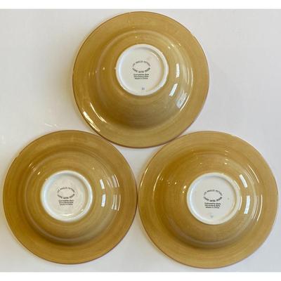 3 Los Angeles Pottery Laurie Gates Design Bowls (MPN = 30) Leaf Leaves Autumn