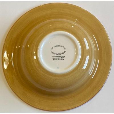3 Los Angeles Pottery Laurie Gates Design Bowls (MPN = 30) Leaf Leaves Autumn