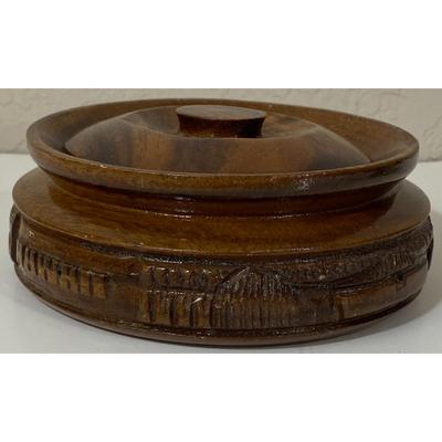 Vintage Hawaiian Hand Carved Trinket Jewelry Dish Bowl Storage Polynesia