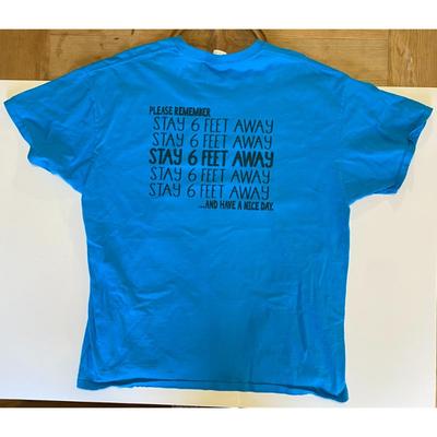 COVID-19 Nursing Home Fighting Ninjas 2 XL T-Shirt 100% Cotton Stay 6 Feet Away