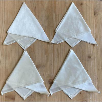 4 Vintage Occupied Japan Embroidered Napkins Shinto Shrine Mount Fuji Trees - B