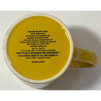 Minions 14 oz. Ceramic Mug Silver Buffalo Despicable Me Cluttered