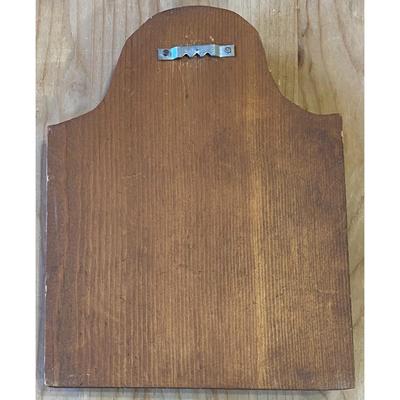 Wood Clothespin Reminder Folk Art Plaque Wall Decor Americana Kitschy Organizer