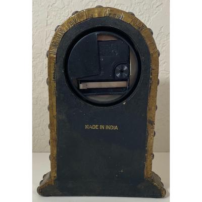 Brass Clock Elephant Made In India Tested Works AAA Battery