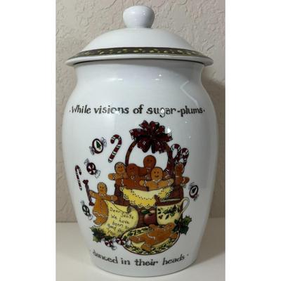 A Christmas Story Fine Translucent Porcelain Cookie Jar Susan Winget Portmeirion