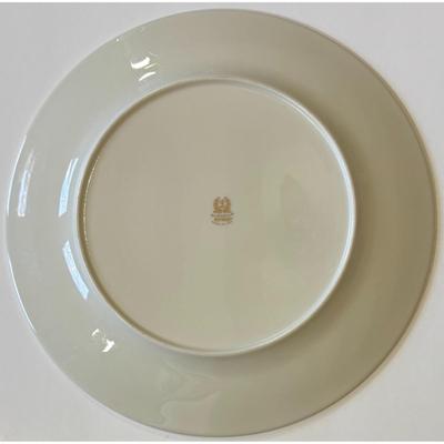 4 Vintage Lenox Westwood Dinner Plates Made In USA Gold Trim Flowers Floral