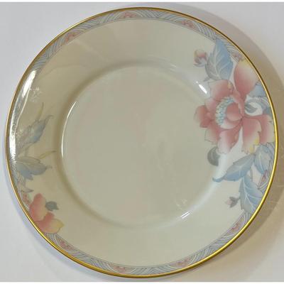 4 Vintage Lenox Westwood Salad Plates Made In USA Gold Trim Flowers Floral