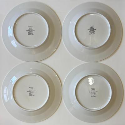 4 Vintage Fossil 8833 Dinner Plates Sue Zipkin Round - C