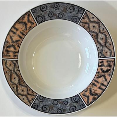 4 Vintage Fossil 8833 Bowls Sue Zipkin Round - A