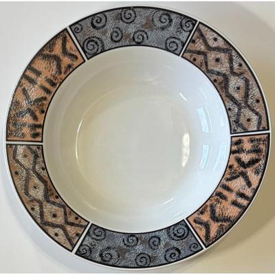 4 Vintage Fossil 8833 Bowls Sue Zipkin Round - B