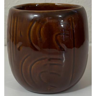 Vintage KavaCraft Lei Ray Ceramic Mug Made In Hawaii Brown Polynesia Pacific