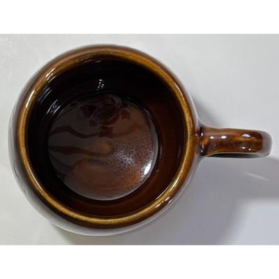 Vintage KavaCraft Lei Ray Ceramic Mug Made In Hawaii Brown Polynesia Pacific