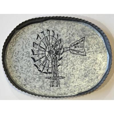 Vintage Flint & Walling Mfg. Co. Metal Tray Kendallville Indiana Advertising