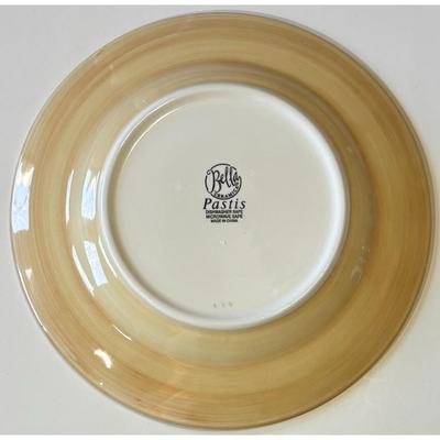 2 Bella Ceramica Pastis Dinner Plates Flowers Floral