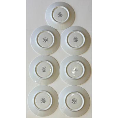 7 Vintage Sara China Pearl 9030 Saucers 1990 Floral Flowers