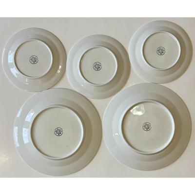 Vintage Sara China Pearl 9030 - 2 Dinner Plates & 3 Salad Plates - 1990 Floral