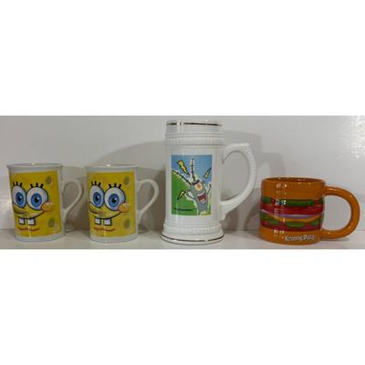 Plankenstein, Krabby Patty & SpongeBob Squarepants Mugs Plankton Nickelodeon