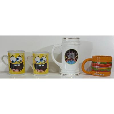 Plankenstein, Krabby Patty & SpongeBob Squarepants Mugs Plankton Nickelodeon