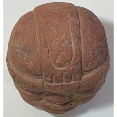 Vintage Mesoamerican Clay Head Mexico Central American Aztec Olmec