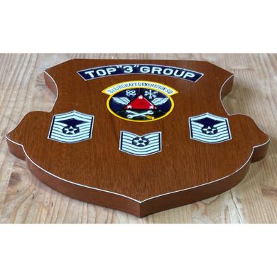 Vintage Vietnam Era Top "3" Group 3d Aircraft Generation Wood Plaque USAF PACAF