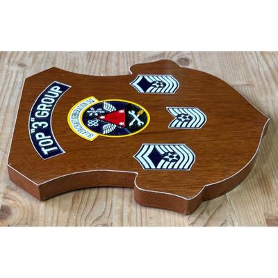 Vintage Vietnam Era Top "3" Group 3d Aircraft Generation Wood Plaque USAF PACAF