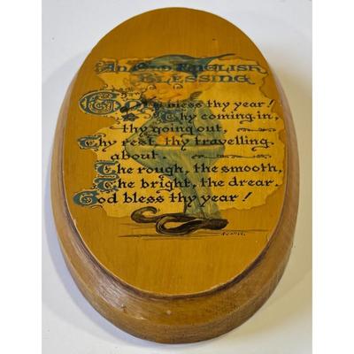 An Old English Blessing Wood Plaque Elf Wall Mounted Ready To Hang