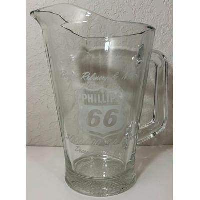 Vintage 1983 Phillips 66 Pitcher & 4 Mugs Borger Texas Refinery & NGL Permian