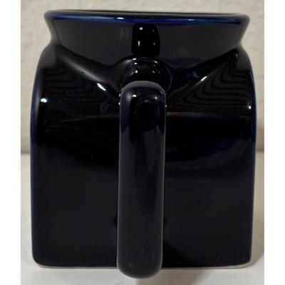 Solid Blue Ceramic Mail Mailbox Mug USPS Post Office Delivery Postal Service