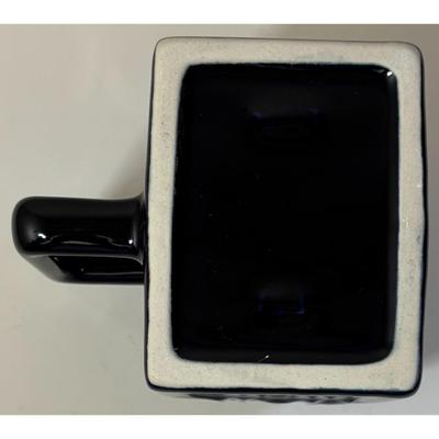 Solid Blue Ceramic Mail Mailbox Mug USPS Post Office Delivery Postal Service