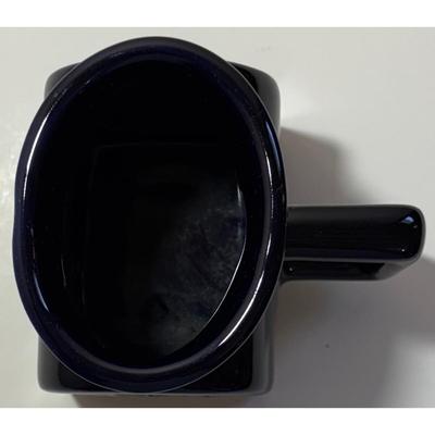 Solid Blue Ceramic Mail Mailbox Mug USPS Post Office Delivery Postal Service