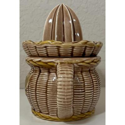 Vintage Tilso Brown Ceramic Juice Squeezer Made Japan 52 / 971 MCM Mid Century