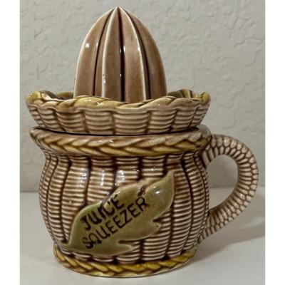 Vintage Tilso Brown Ceramic Juice Squeezer Made Japan 52 / 971 MCM Mid Century