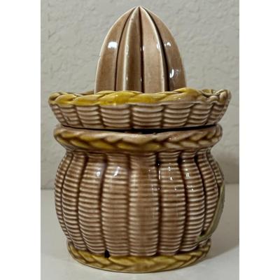 Vintage Tilso Brown Ceramic Juice Squeezer Made Japan 52 / 971 MCM Mid Century