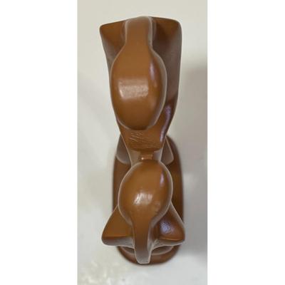 Hand Carved Sculpture Curvy Romantic Couple Holding Hands Curves Smooth