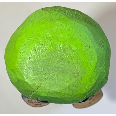 Vintage Hand Made Carved Painted Wood Bears R Us Alien Ruidoso New Mexico UFO