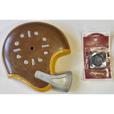 Vintage Ceramic Football Helmet & Clock Face Kit - battery not included