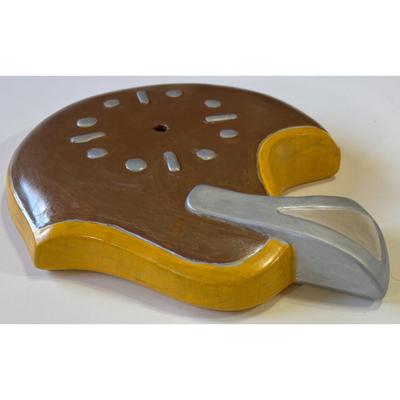 Vintage Ceramic Football Helmet & Clock Face Kit - battery not included